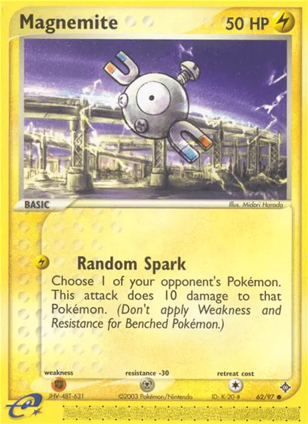 Carta Magnemite 62/97 de Dragon
