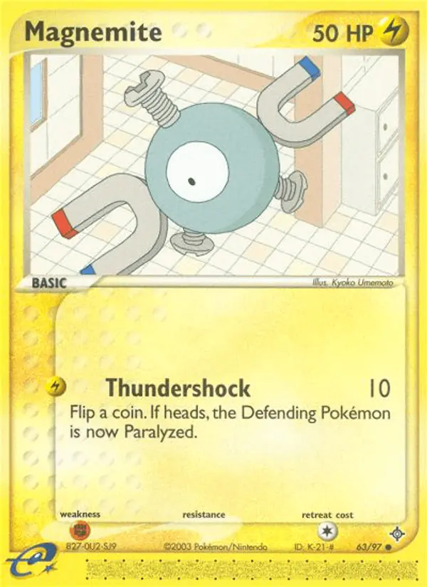 Carta Magnemite 63/97 de Dragon