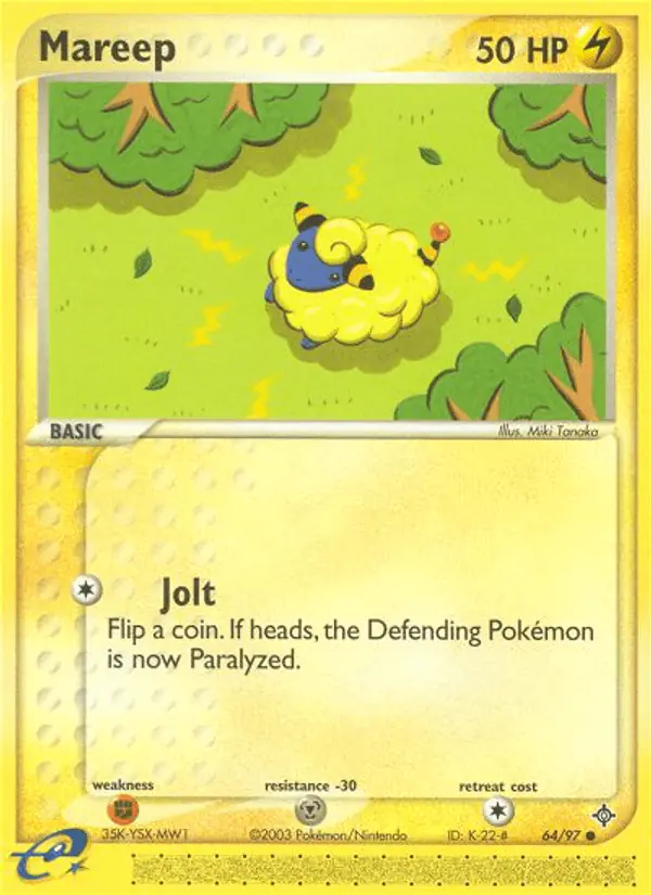 Carta Mareep 64/97 de Dragon