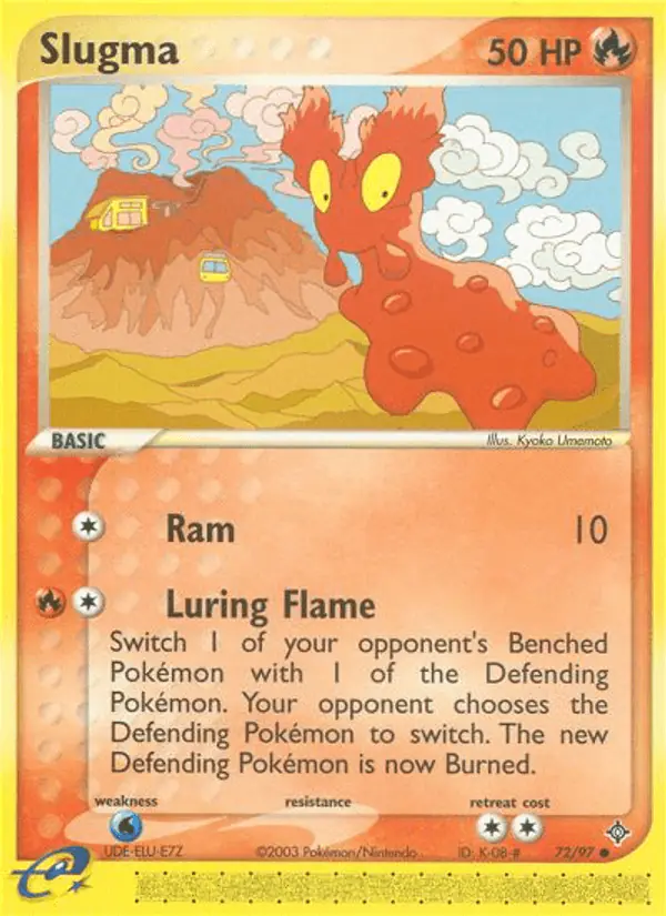 Carta Slugma 72/97 de Dragon