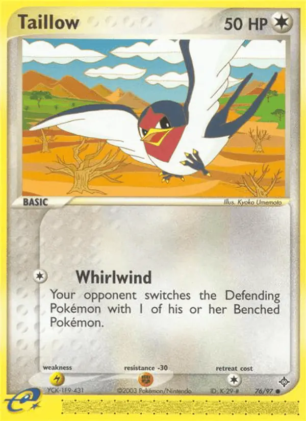 Carta Taillow 76/97 de Dragon