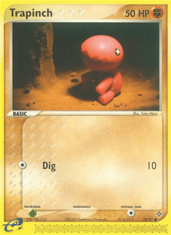 Carta Trapinch 78/97 de Dragon