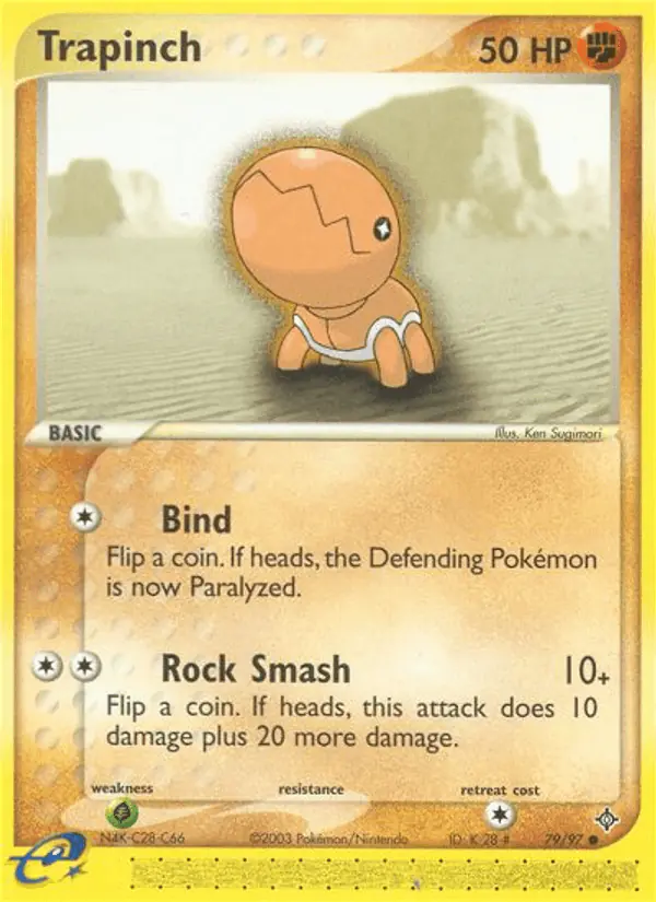 Carta Trapinch 79/97 de Dragon