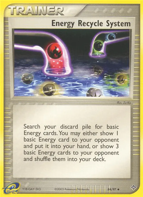 Carta Energy Recycle System 84/97 de Dragon