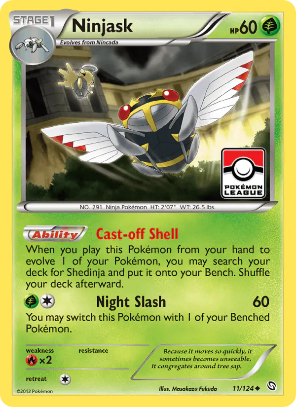 Carta Ninjask 11/124 de Dragons Exalted
