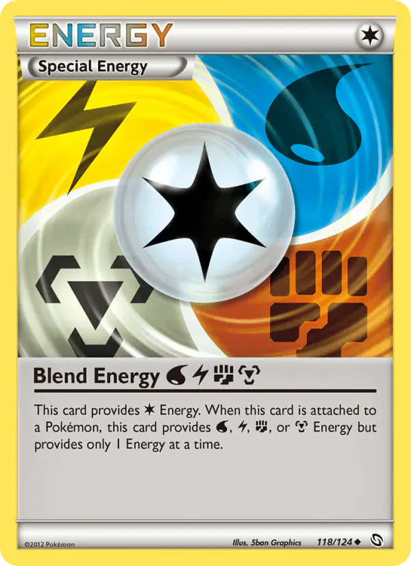 Carta Blend Energy Water Lightning Fighting Metal 118/124 de Dragons Exalted