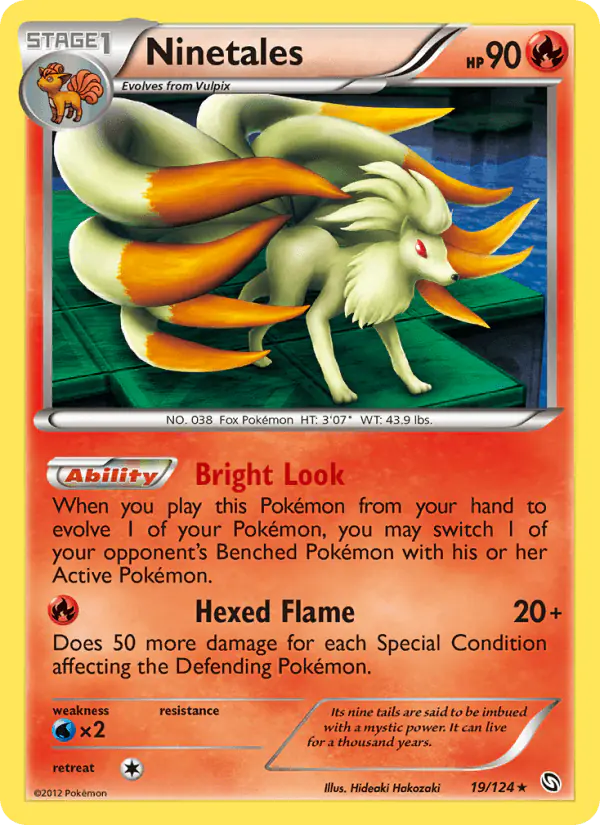 Carta Ninetales 19/124 de Dragons Exalted