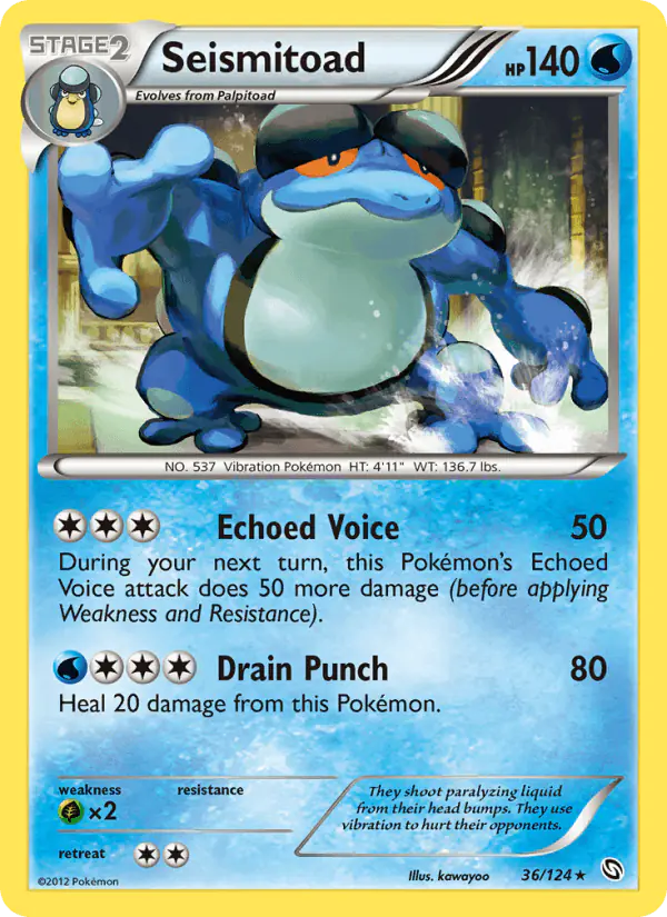 Carta Seismitoad 36/124 de Dragons Exalted