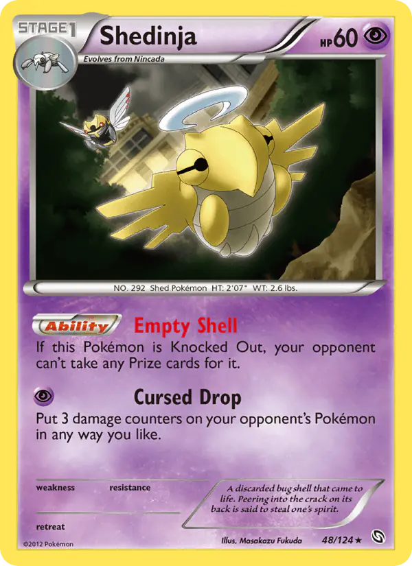 Carta Shedinja 48/124 de Dragons Exalted