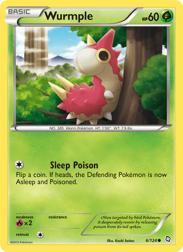 Carta Wurmple 6/124 de Dragons Exalted