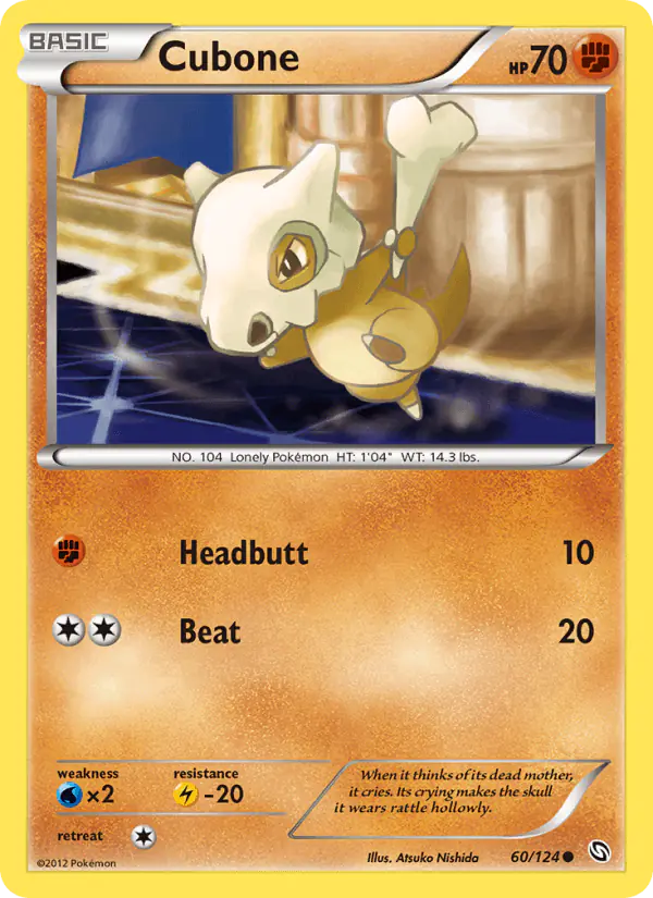 Carta Cubone 60/124 de Dragons Exalted