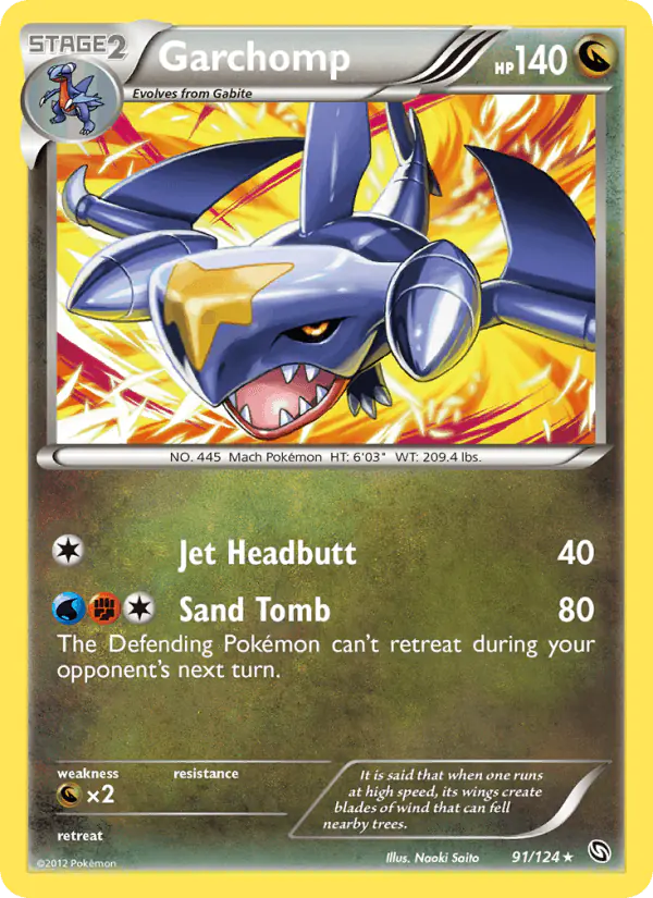Carta Garchomp 91/124 de Dragons Exalted