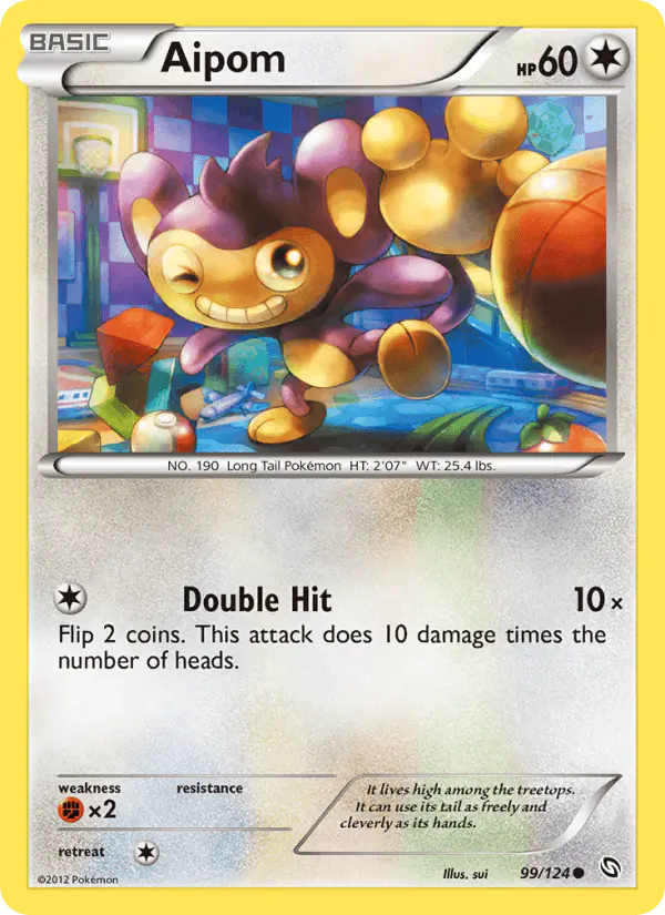 Carta Aipom 99/124 de Dragons Exalted
