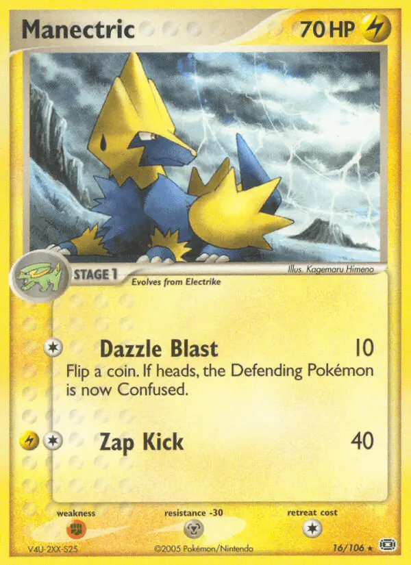 Carta Manectric 16/106 de Emerald