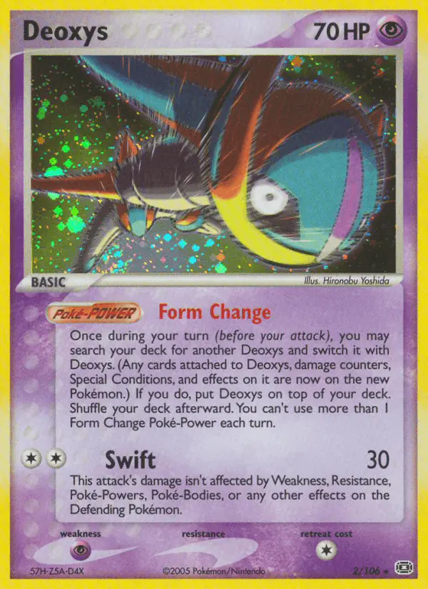 Carta Deoxys 2/106 de Emerald
