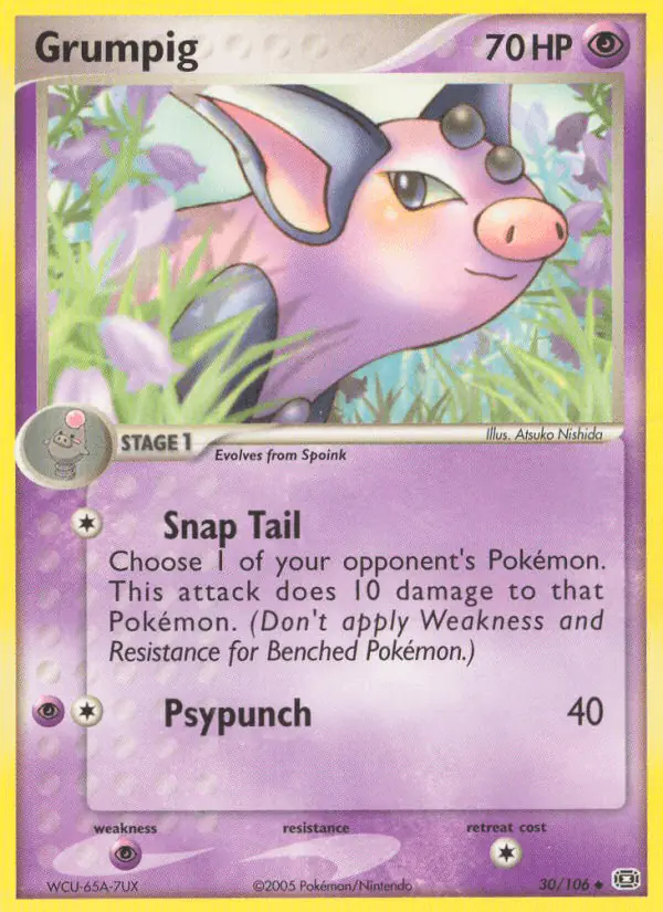 Carta Grumpig 30/106 de Emerald