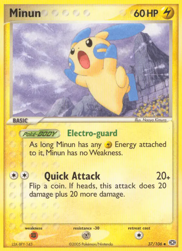 Carta Minun 37/106 de Emerald