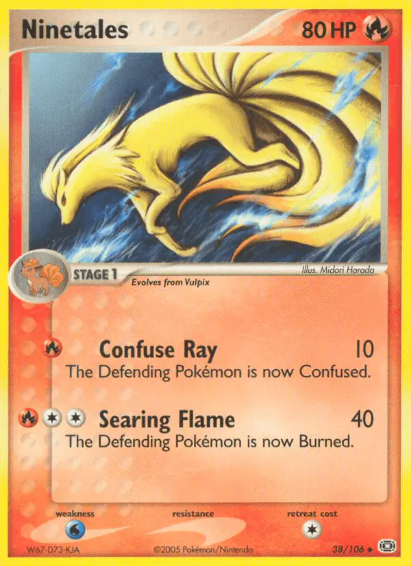Carta Ninetales 38/106 de Emerald