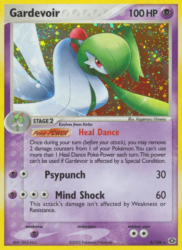 Carta Gardevoir 4/106 de Emerald