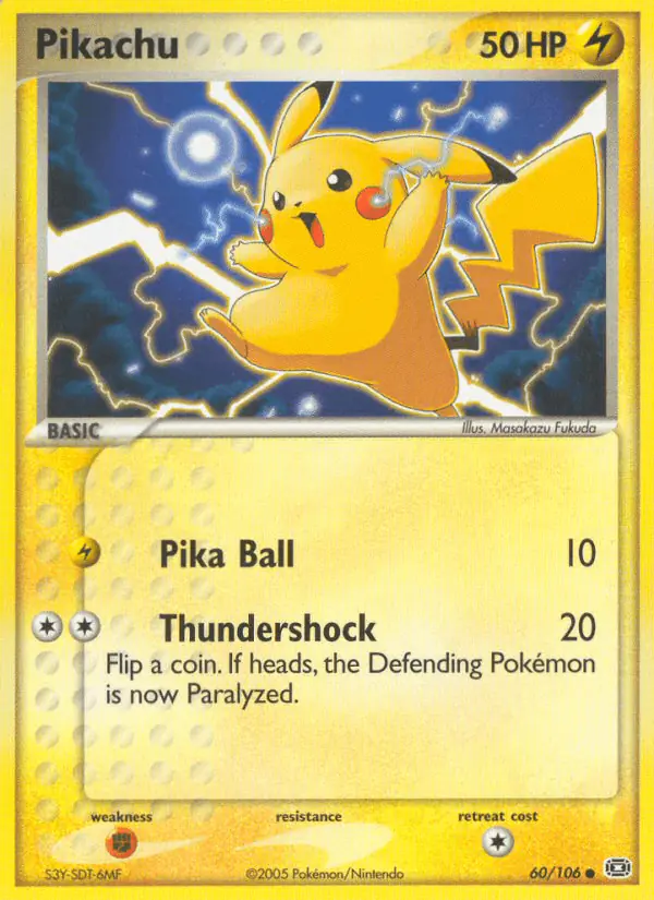 Carta Pikachu 60/106 de Emerald
