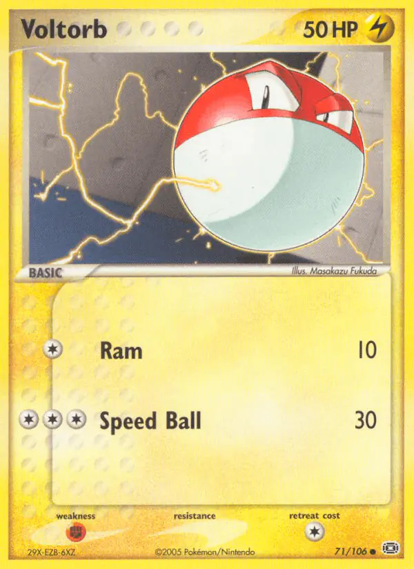 Carta Voltorb 71/106 de Emerald