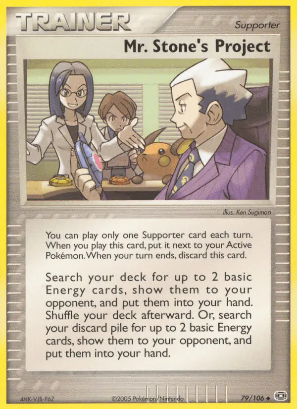 Carta Mr. Stone's Project 79/106 de Emerald