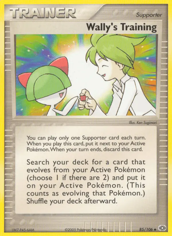 Carta Wally's Training 85/106 de Emerald