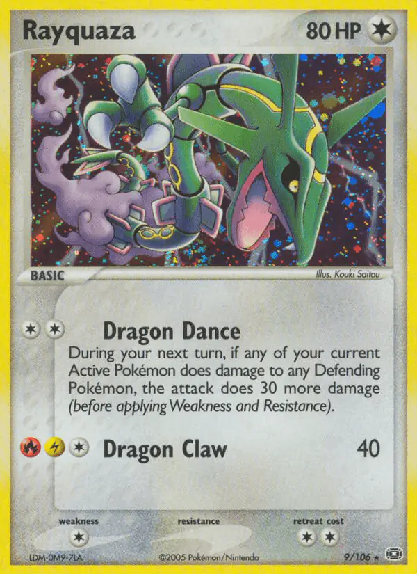 Carta Rayquaza 9/106 de Emerald