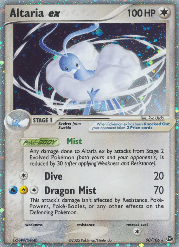 Carta Altaria ex 90/106 de Emerald