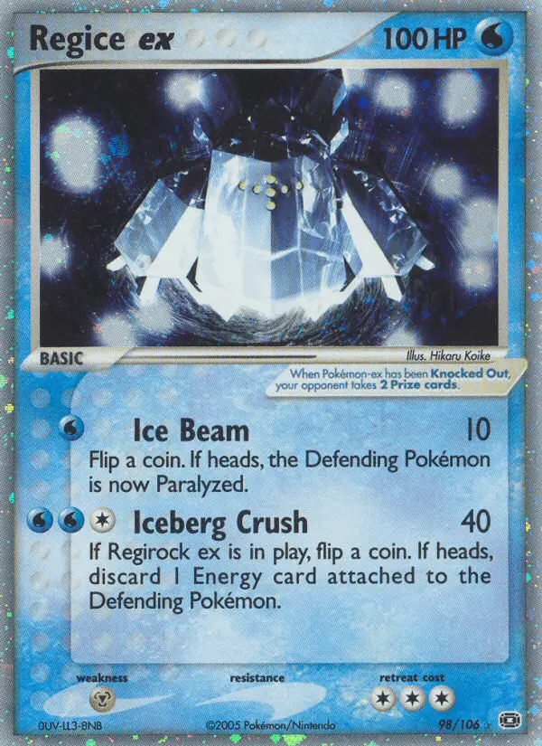 Carta Regice ex 98/106 de Emerald