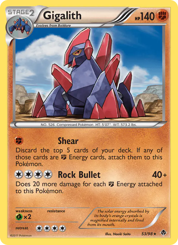 Carta Gigalith 53/98 de Emerging Powers