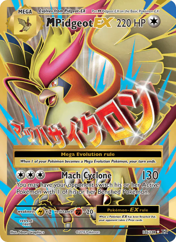Carta M Pidgeot EX 105/108 de Evolutions