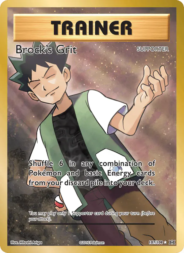 Carta Brock's Grit 107/108 de Evolutions