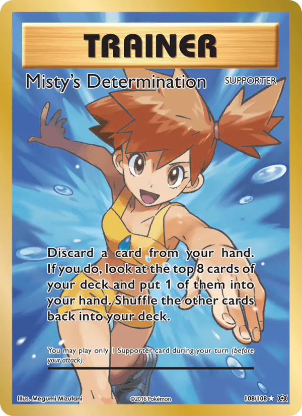 Carta Misty's Determination 108/108 de Evolutions
