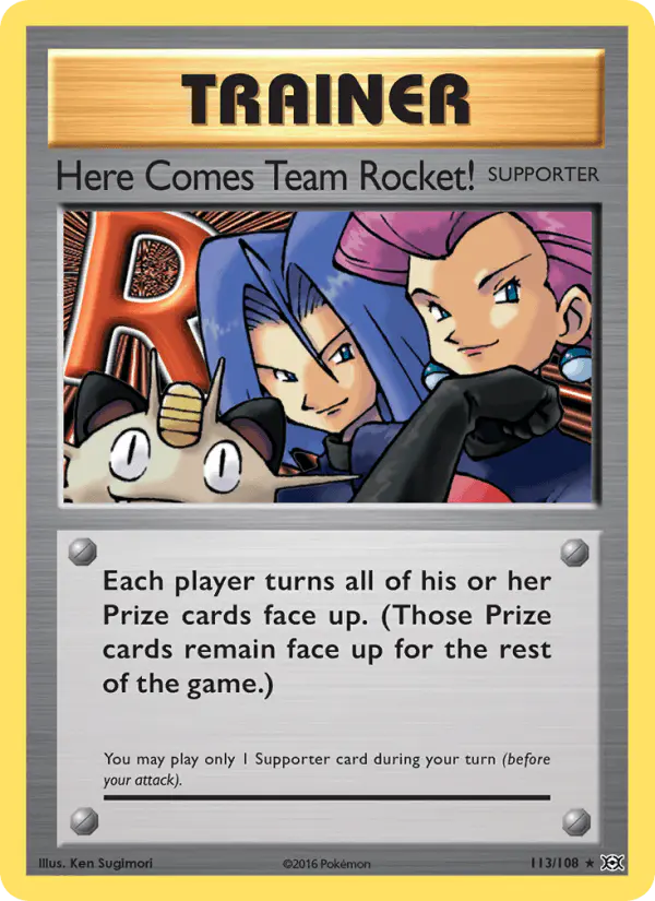 Carta Here Comes Team Rocket! 113/108 de Evolutions