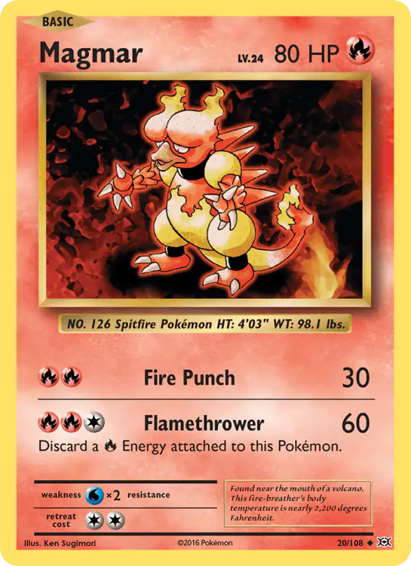 Carta Magmar 20/108 de Evolutions