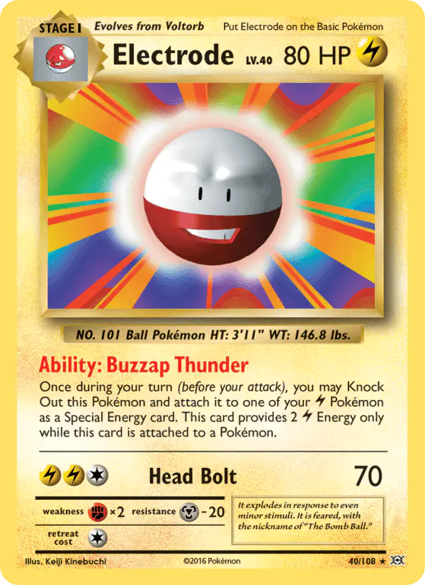 Carta Electrode 40/108 de Evolutions