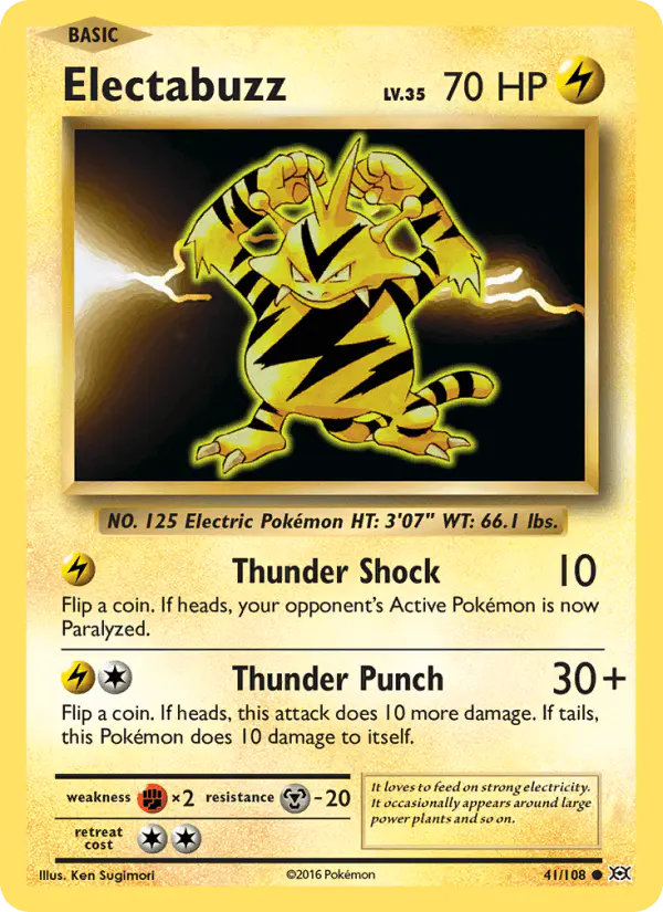 Carta Electabuzz 41/108 de Evolutions
