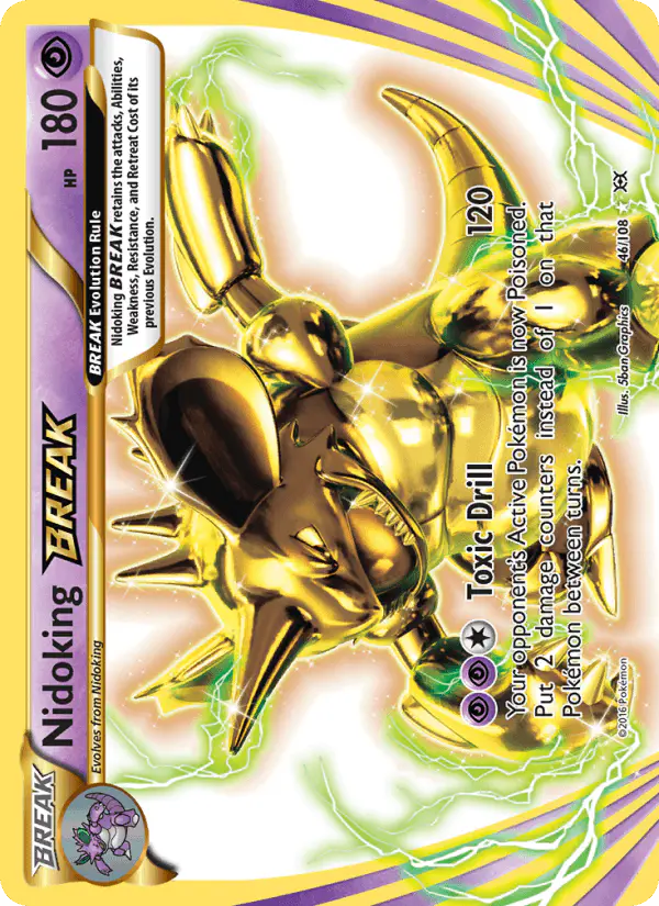 Carta Nidoking BREAK 46/108 de Evolutions