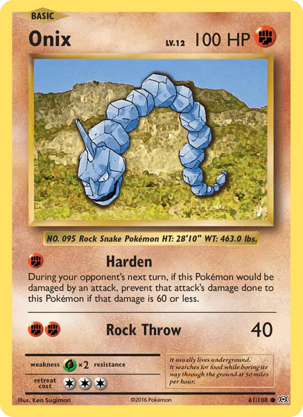 Carta Onix 61/108 de Evolutions
