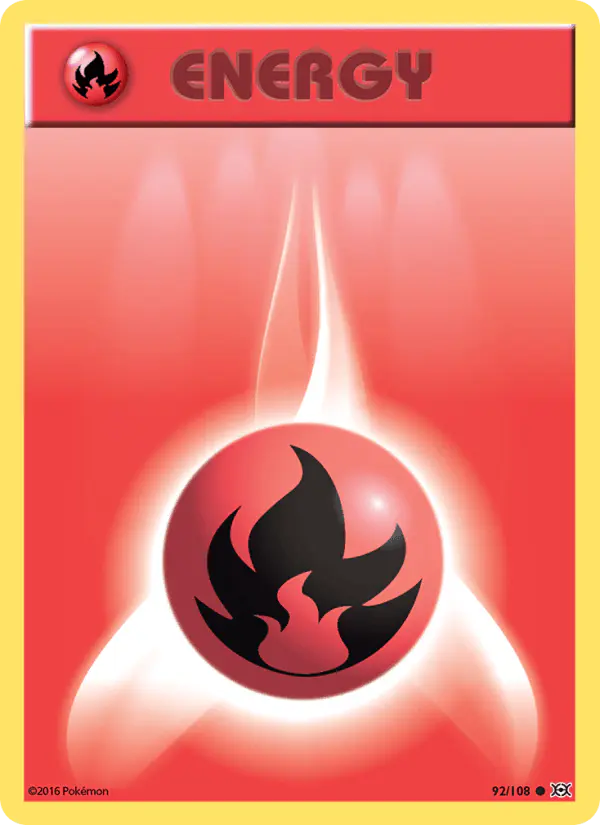 Carta Fire Energy 92/108 de Evolutions