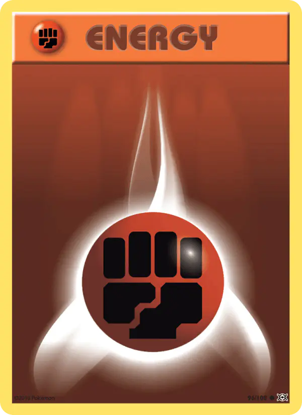 Carta Fighting Energy 96/108 de Evolutions