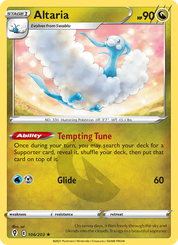Carta Altaria 106/203 de Evolving Skies