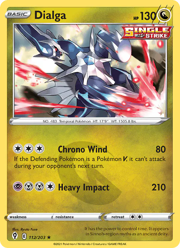 Carta Dialga 112/203 de Evolving Skies