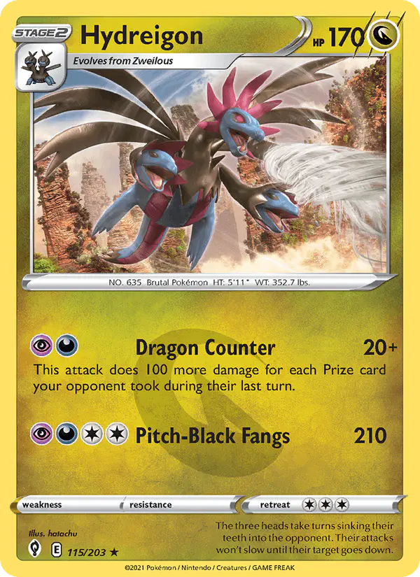 Carta Hydreigon 115/203 de Evolving Skies