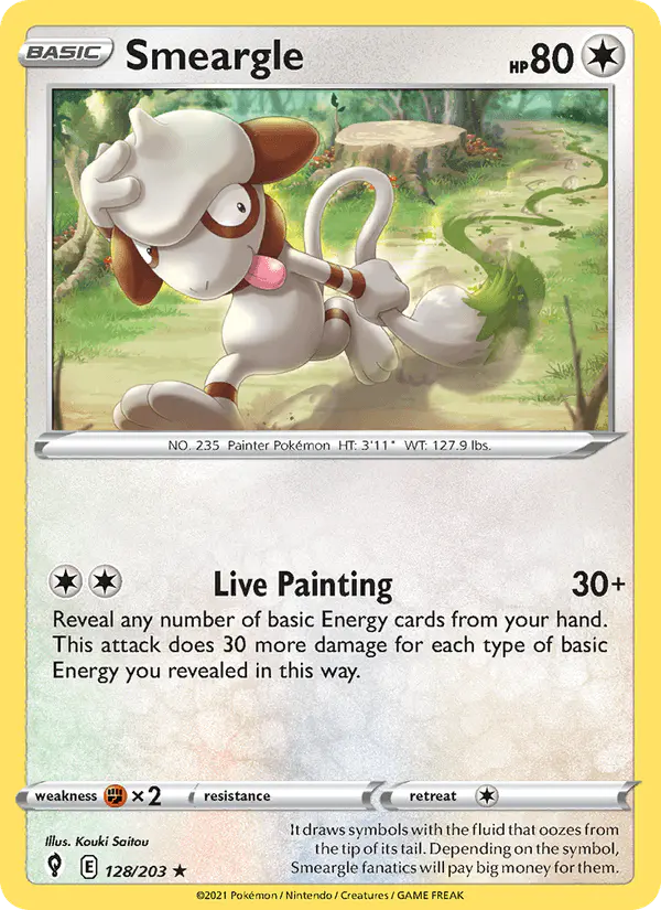 Carta Smeargle 128/203 de Evolving Skies