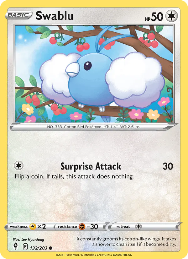 Carta Swablu 132/203 de Evolving Skies