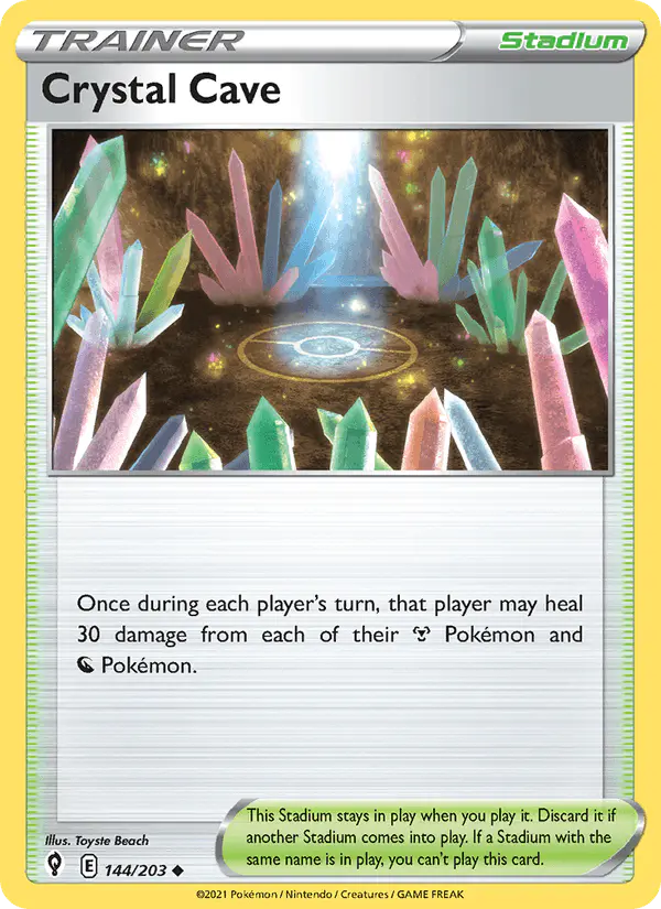 Carta Crystal Cave 144/203 de Evolving Skies