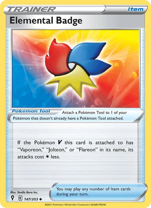 Carta Elemental Badge 147/203 de Evolving Skies