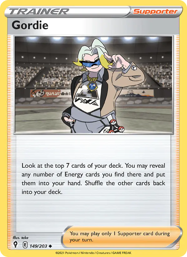 Carta Gordie 149/203 de Evolving Skies